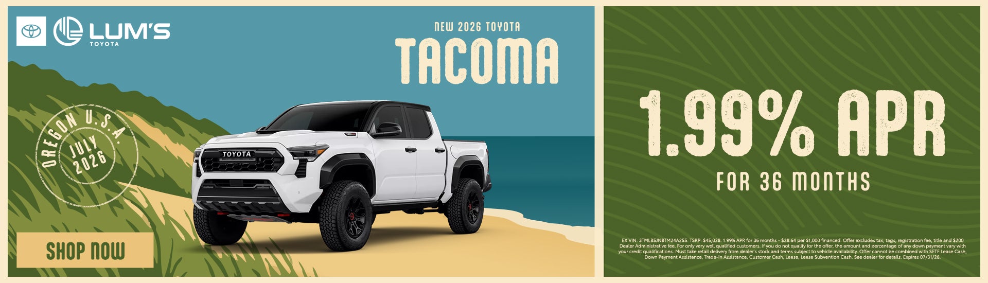 New 2026 Toyota Tacoma