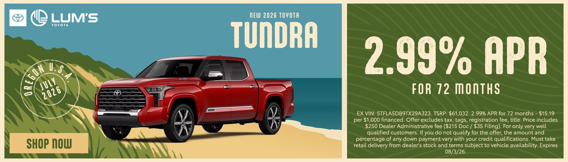New 2026 Toyota Tundra